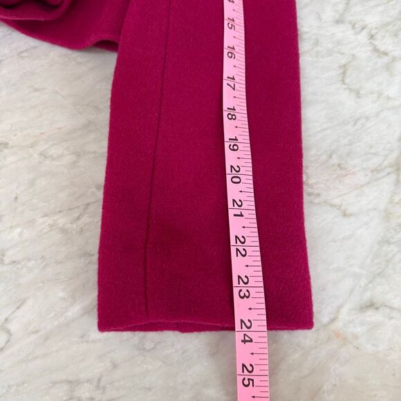J. Crew wool blend Lady day coat in brilliant berry size 4 NWT - Picture 11 of 11